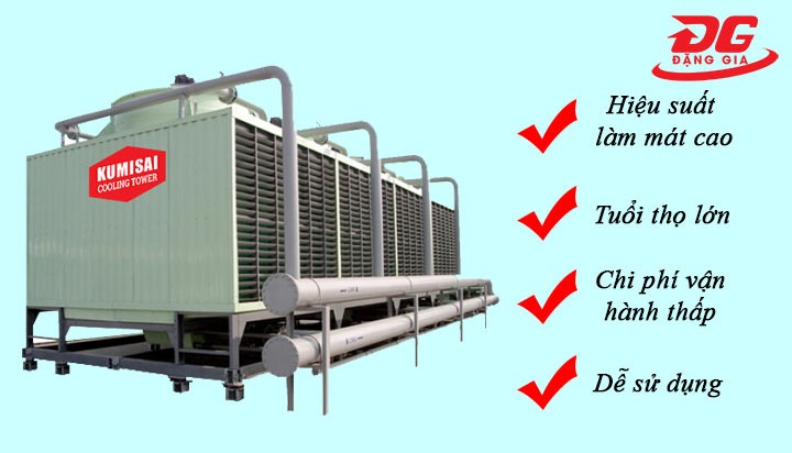 Các đặc điểm nổi bật của tháp làm mát nước vuông