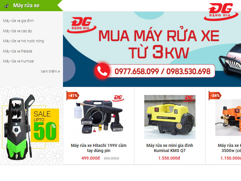 Website công ty CP XNK tập đoàn Đặng Gia