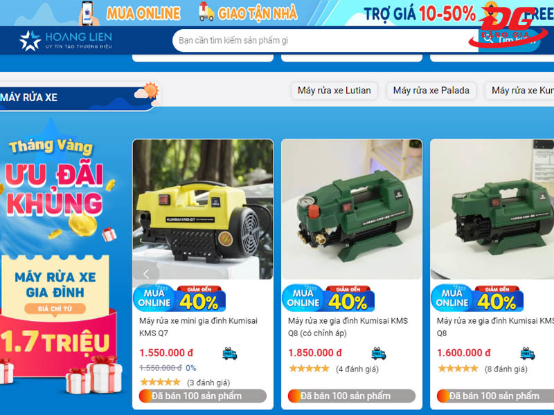 Website Điện máy Hoàng Liên