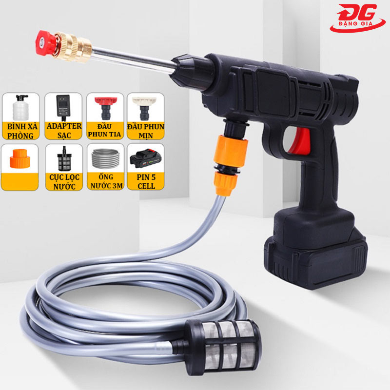 Máy rửa xe mini gia đình dùng pin 24V