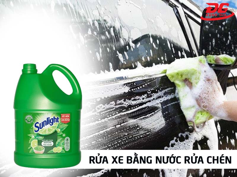 Rửa xe bằng nước rửa chén có an toàn không