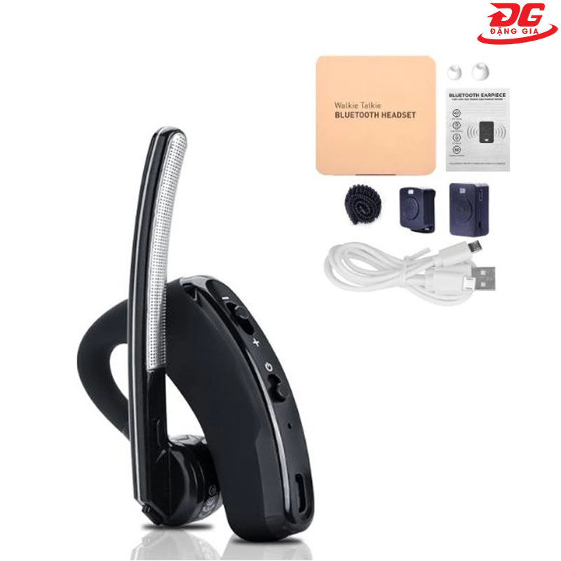 Tai nghe không dây bluetooth 3 cục PT009 cho bộ đàm