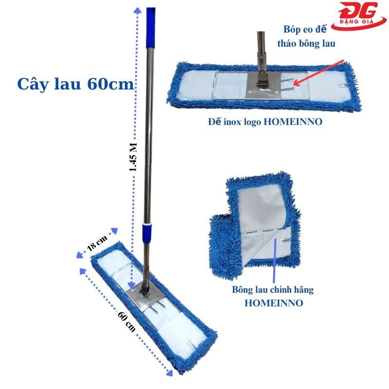 Cây lau nhà Homeinno 60cm