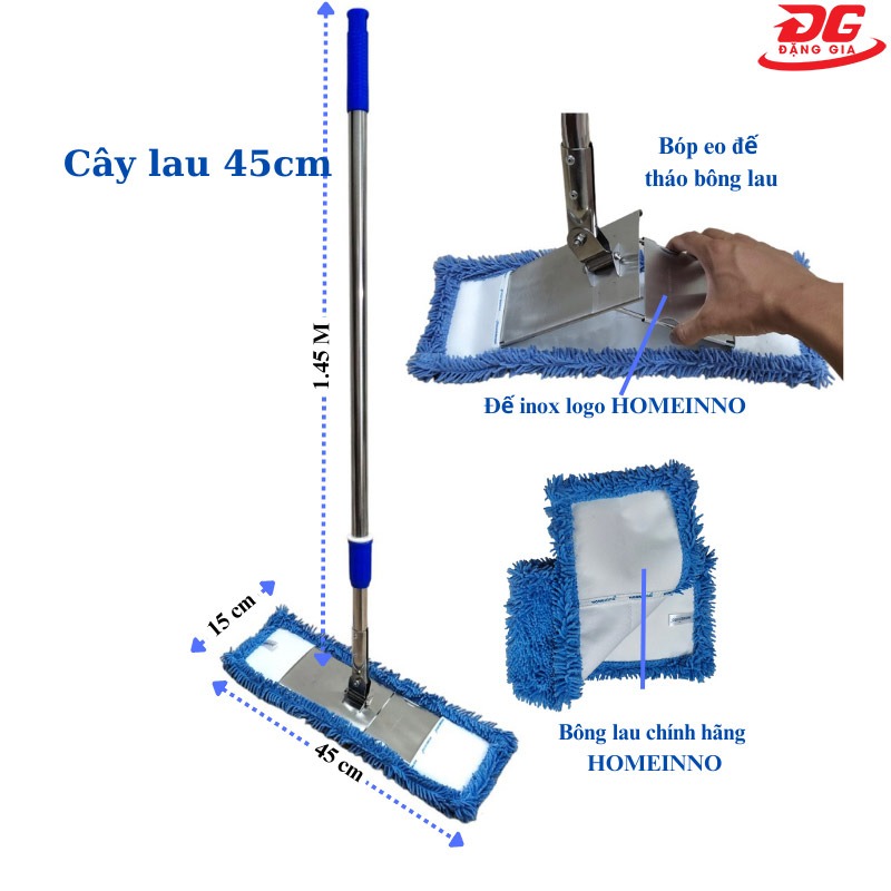 Cây lau nhà Homeinno 45cm