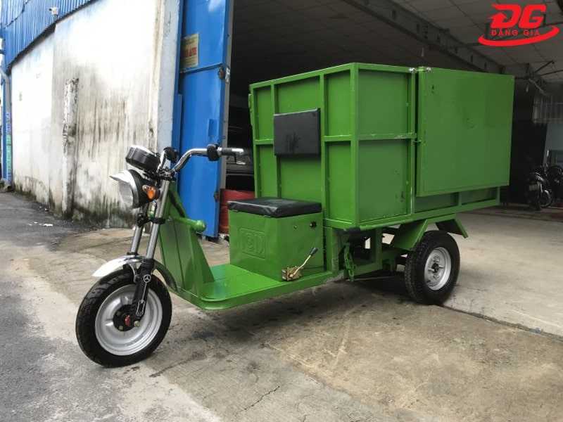 Xe điện thu gom rác ngõ xóm 400L