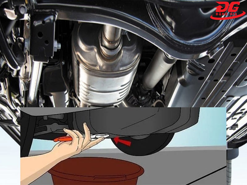cách hút dầu xe tải