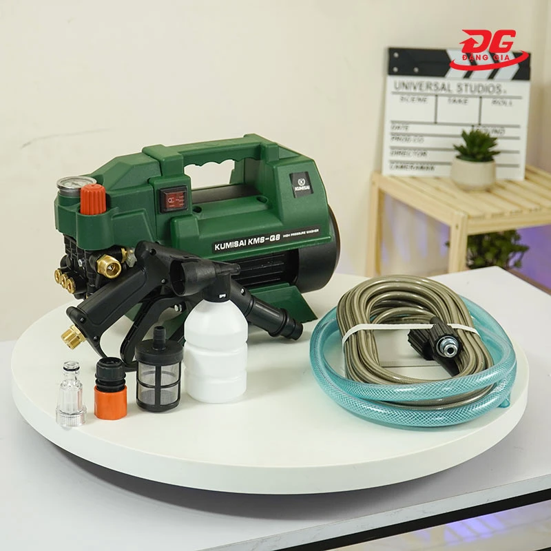 Máy rửa xe gia đình Kumisai KMS Q8 có chỉnh áp và các phụ kiện
