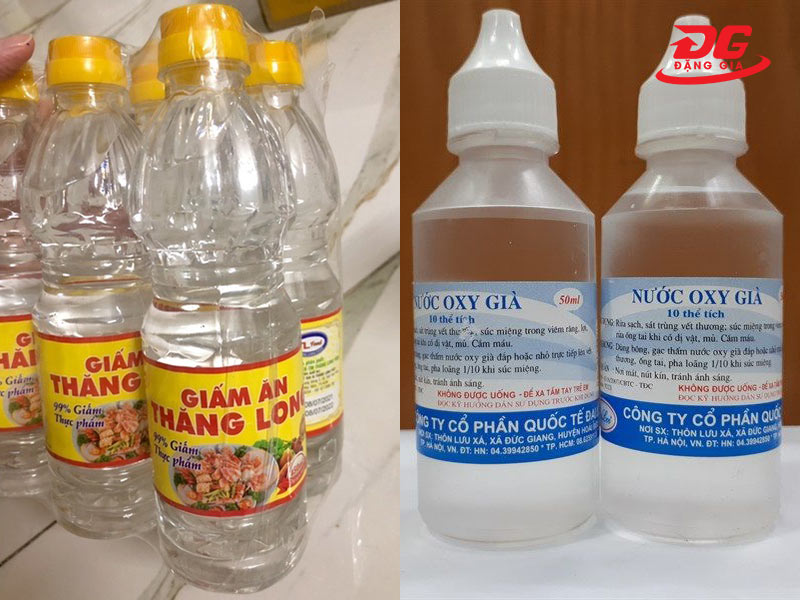 Cách xử lý rong rêu trên nền xi măng bằng oxy già hoặc giấm