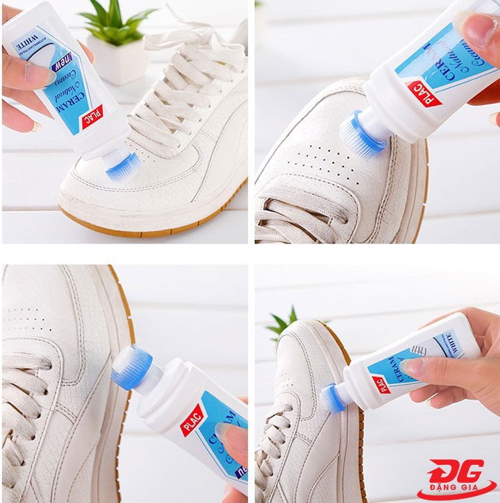 Dung dịch vệ sinh giày có sẵn đầu cọ Plac
