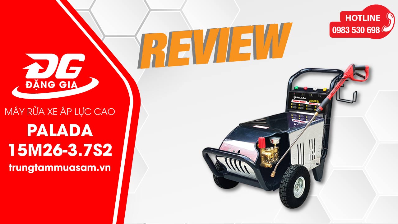 Video review máy phun rửa xe Palada 15M26-3.7S2
