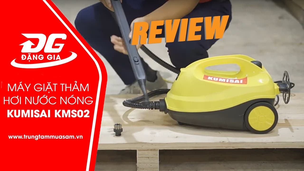 Video review máy giặt thảm hơi nước nóng Kumisai KMS02