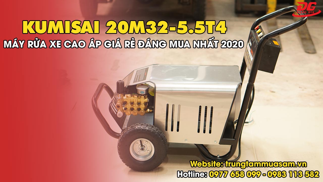 Video review máy rửa xe cao áp Kumisai 20M32-5.5T4
