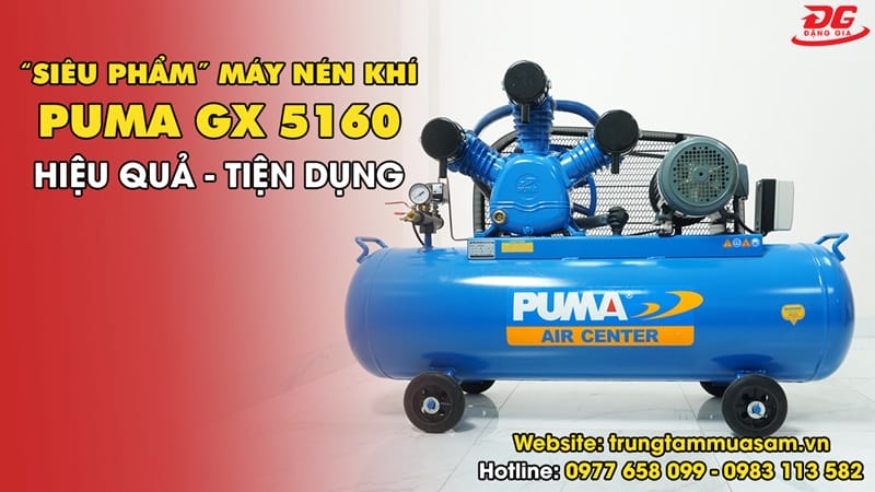 Video review chi tiết máy nén khí Puma GX 5160