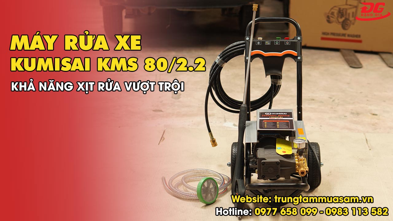 Video review máy bơm rửa xe Kumisai 80/2.2