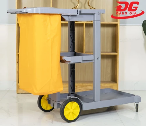 Xe đẩy dọn vệ sinh 3 tầng 2