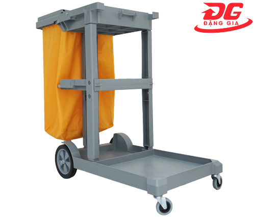 Xe đẩy dọn vệ sinh 3 tầng