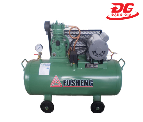 Máy nén khí Fusheng D-1, công suất 0.5HP, áp lực 8-10 kg/cm²,  dung tích bình chứa 33 lít