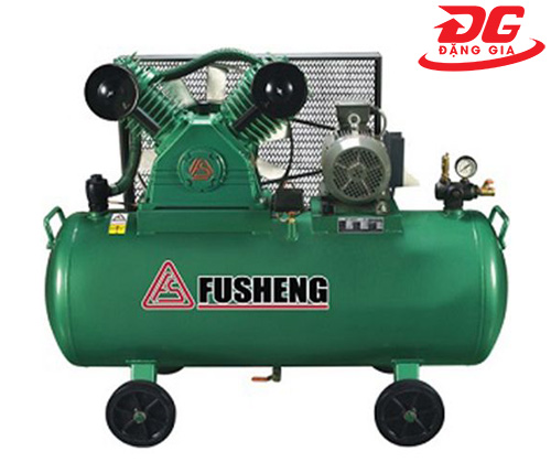 Máy nén khí Fusheng D-3F công suất 2 HP, lưu lượng khí 261 L/phút, dung tích bình chứa 70L