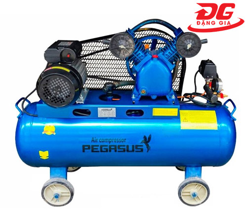 Máy nén khí Pegasus TM-V-0.25/8-70L công suất 3HP, áp lực 8-10 kg/cm², lưu lượng khí 250 L/phút