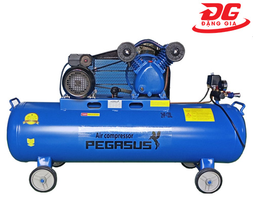 Máy nén khí dây đai Pegasus TM-V-0.17/8-120L, công suất 2HP, áp lực 8kg/cm², lưu lượng 170 L/phút