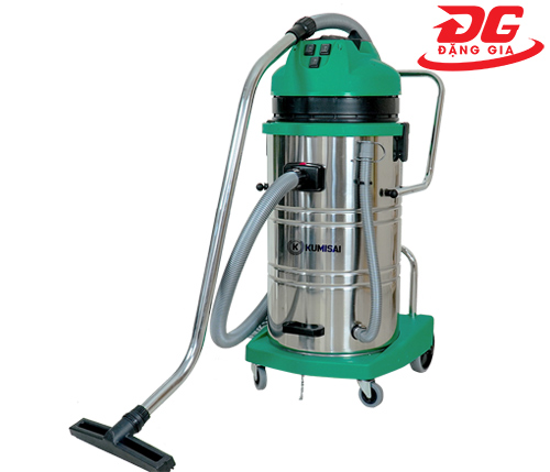 Máy hút bụi hút nước Kumisai KMS80H HEPA, công suất 3900W, diện tích sử dụng 301 - 500m2