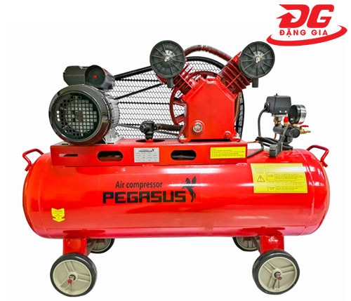 Máy nén khí Pegasus TM-V-0.17/8-70L công suất 2HP, áp lực 8 kg/cm², lưu lượng khí 393L/phút