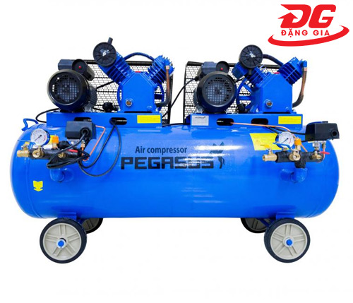 Máy nén khí Pegasus TM-V-0.25/12.5x2-230L, công suất 3 HPx2, áp lực làm việc 12.5 kg/cm²