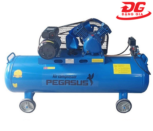 Máy nén khí Pegasus TM-V-0.17/8-180L, công suất 2HP, áp lực 8 kg/cm², lưu lượng khí 170 L/phút