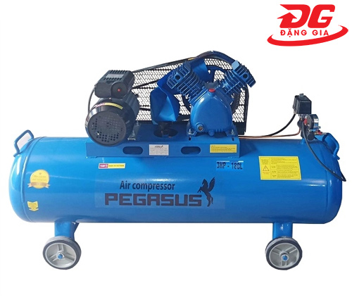 Máy nén khí Pegasus TM-V-0.25/12.5-180L công suất 3HP, Dung tích bình chứa 180L, Áp lực tối đa 14 kg/cm²