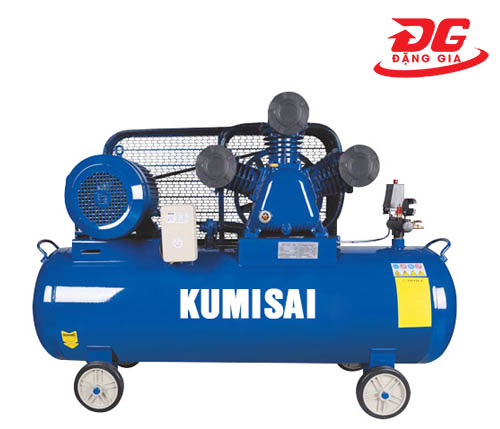 Máy bơm khí nén Kumisai KMS-10300A công suất 10HP, Dung tích bình chứa 300L, Áp lực tối đa 10 kg/cm²