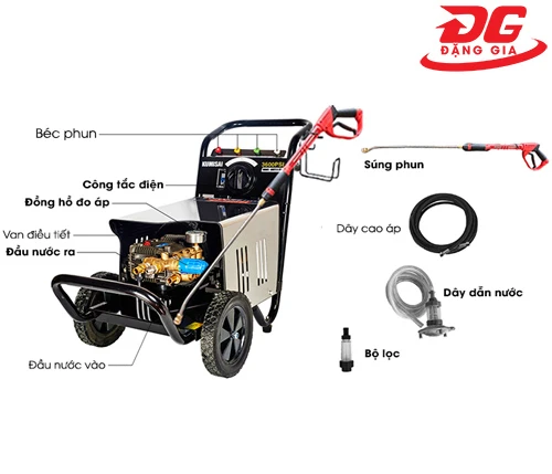 Máy xịt rửa xe Kumisai 20M36-7.5T4 5