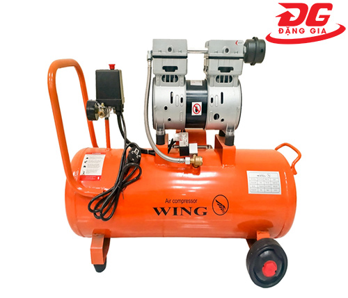 Máy nén khí không dầu giảm âm Wing TW-OF550 công suất 0.75HP, dung tích bình chứa 35L, áp lực làm việc 8 kg/cm²