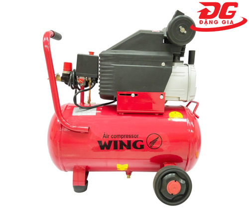 Máy nén khí đầu liền Wing TM-0.1/8 công suất 2HP, dung tích bình chứa 25L, áp lực làm việc 8 kg/cm²