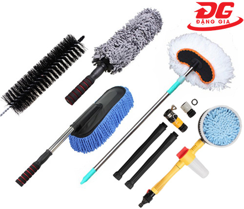 Combo bộ chổi rửa xe ô tô xe máy