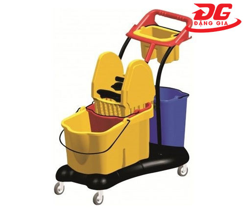 Xe vắt nước lau sàn công nghiệp 2 ngăn 81L