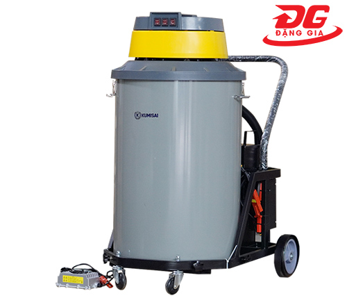 Máy hút bụi công nghiệp Kumisai KMS 602T (dùng ắc quy), công suất 1650W, diện tích sử dụng trên 500m2