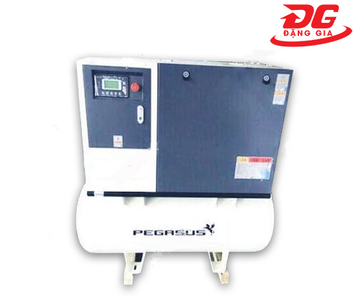 Máy nén khí trục vít Pegasus TM-20A công suất 20HP, áp lực làm việc 7 kg/cm², lưu lượng khí 2300 L/phút