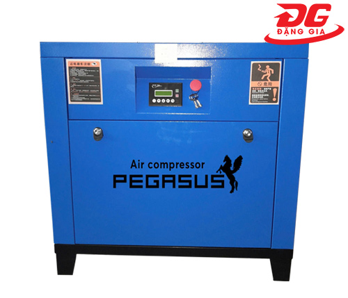 Máy nén khí trục vít Pegasus TMPM10A công suất 10HP, áp lực làm việc 8 kg/cm², lưu lượng khí 1100 L/phút