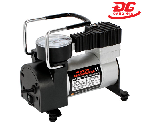 Máy nén khí mini 12V, Áp lực tối đa 7 kg/cm², Lưu lượng khí 35 L/phút