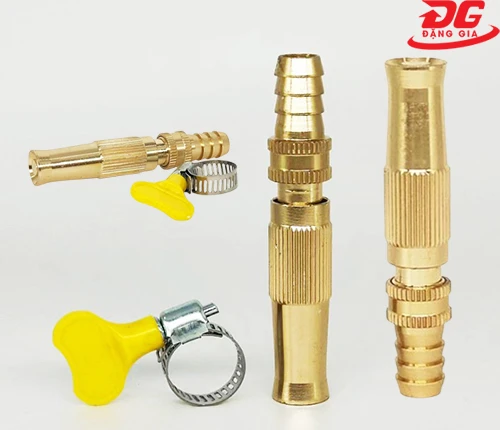 Đầu vòi xịt tăng áp lực nước rửa xe đồng thau phi 14,16,20 1