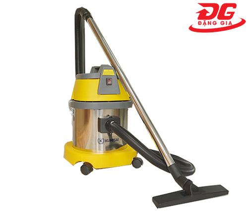 Máy hút bụi công nghiệp loại nhỏ Kumisai KMS 15A, dung tích 15L, công suất 1600W, diện tích sử dụng dưới 100m2