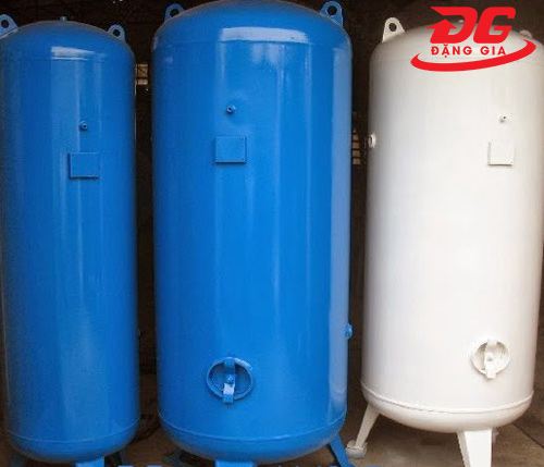Bình nén khí 200 lít, áp lực làm việc 10 kg/cm²