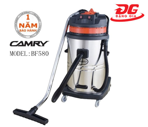 Máy hút bụi công nghiệp 70L Camry BF-580, công suất 2000W, diện tích sử dụng 301 - 500m2