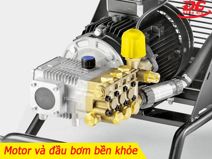 Motor và đầu bơm chắc khỏe