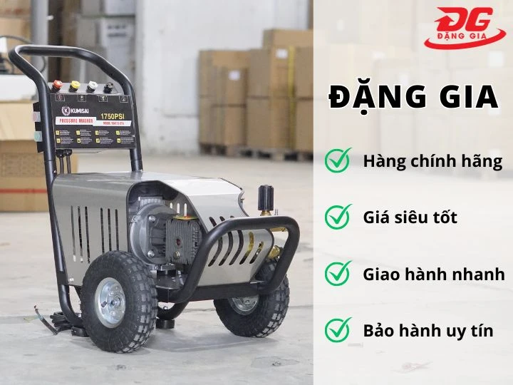 Mua máy rửa xe Kumisai 18M17.5-3T4 tại Đặng Gia