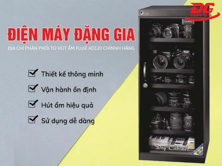 Mua tủ chống ẩm FujiE AD120 (120 lít) chính hãng, giá tốt tại đặng gia