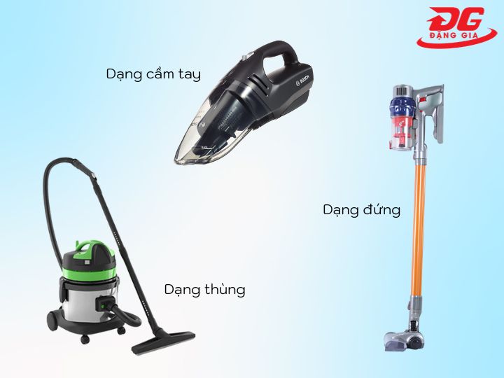 Có 3  loại máy hút bụi quần áo