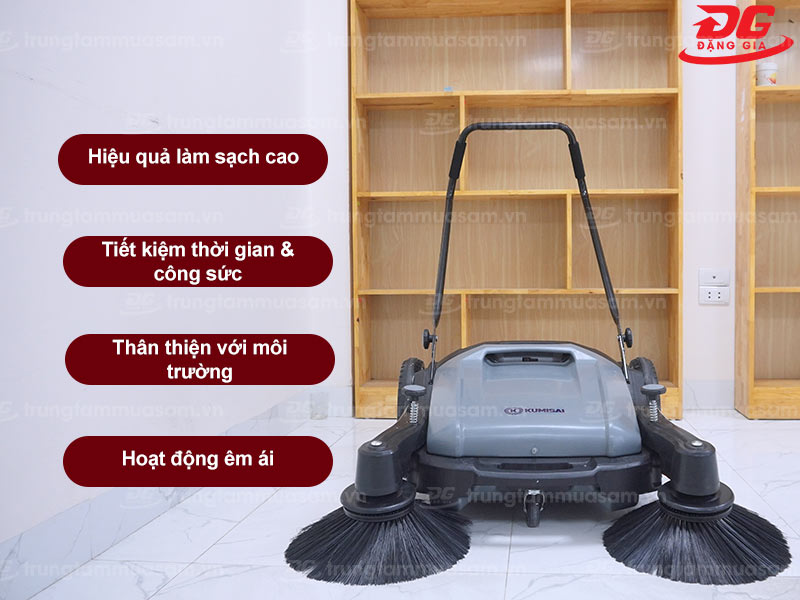 xe quét rác đẩy tay