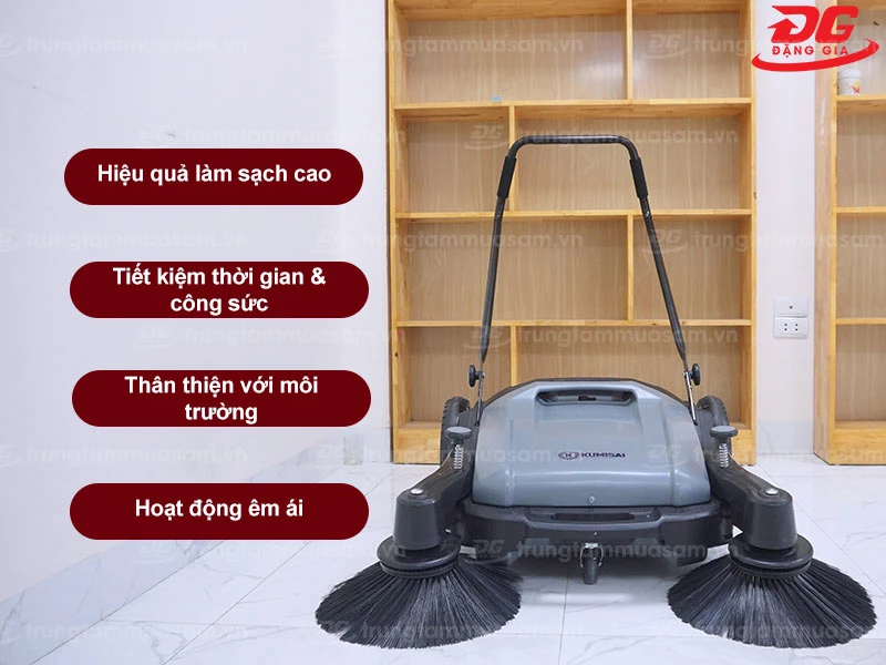 xe quét rác đẩy tay