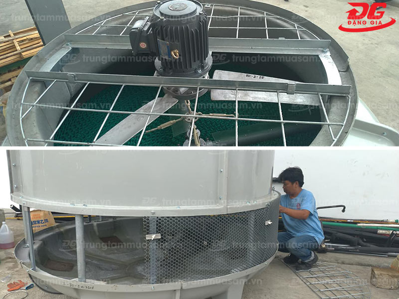Các linh kiện tháp được tính toán khoa học, mang lại hiệu quả giải nhiệt cao, tiết kiệm chi phí